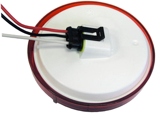 Peterson Red Lumen X ® AMP 4 inch Round Stop Turn Tail Led Light Red Grommet kit