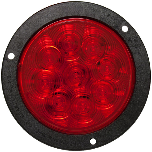 Peterson Lumen X ® AMP 4 inch Round Stop, Turn, Tail Light Flange, Male Plug Kit