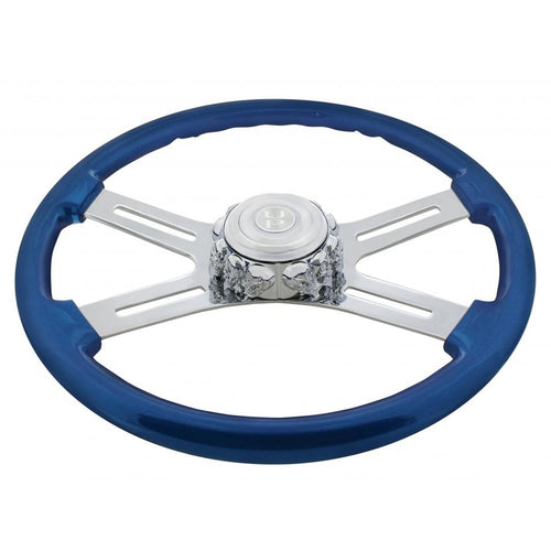 Chrome Skull Steering / Horn Button Bezel
