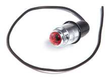 Red 1/2" diameter faceted lens, 15 amp @ 12V DC