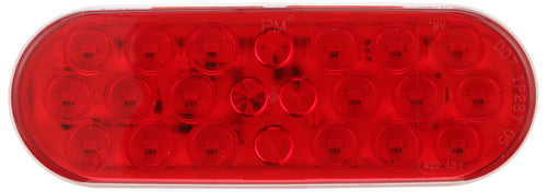 Peterson Red 22 Led Lumen X® AMP Oval Stop / Turn / Tail Light