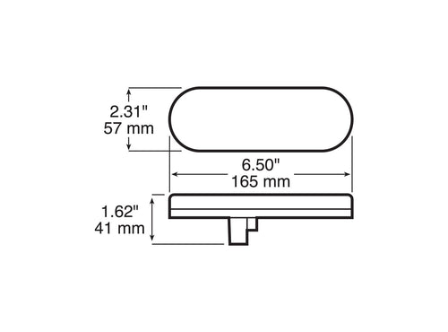 Peterson Lumen X ® PL3 Oval Stop Turn Tail Light Grommet kit