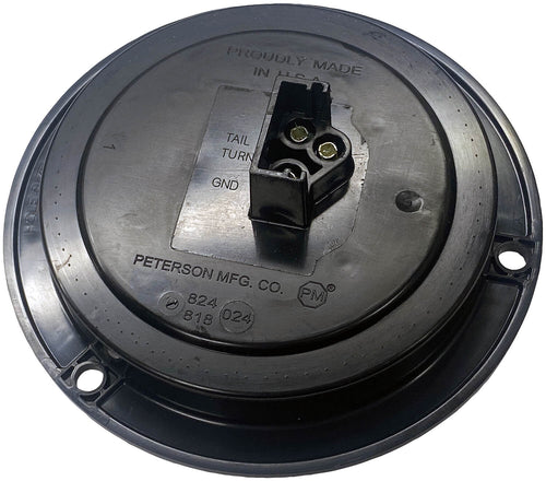 Peterson White Lumen X ® PL3 4 inch Round Back-Up Light Flange kit