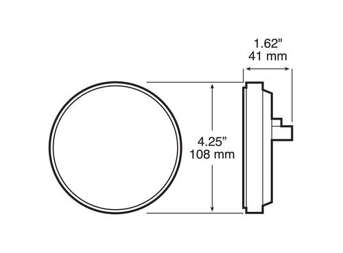 Peterson Lumen X ® PL3 4 inch Round Front & Rear Turn Signal Grommet kit