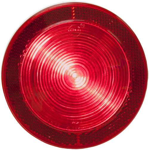Single Diode PL3 4 inch Round Stop / Turn / Tail Light w/ Reflex