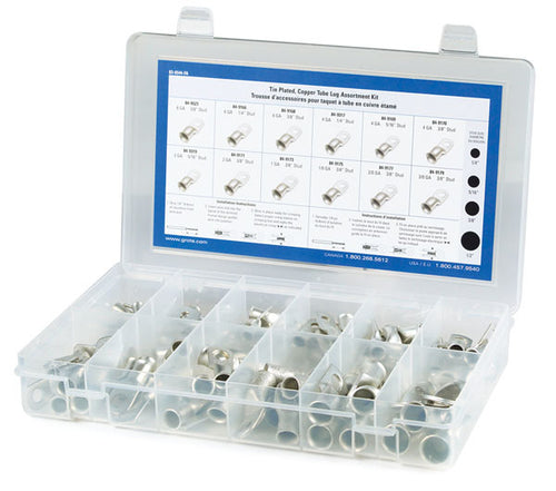 Grote Assorted Repair Kit Tin Plated Copper Tube Lug Assortment, 76 Pack