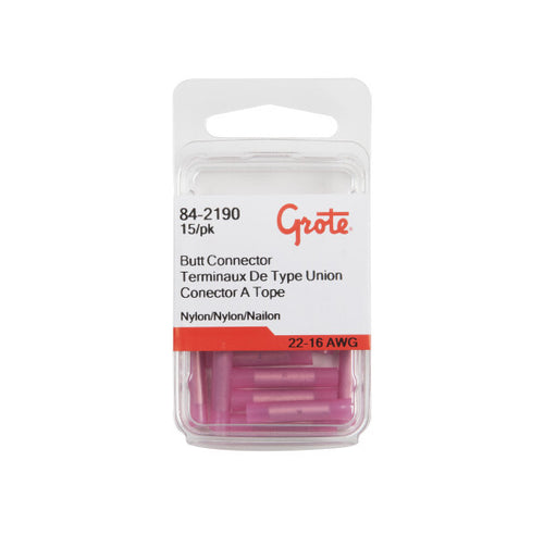 Grote Nylon Butt Connectors 22 - 16 Gauge Pack Quantity: 15