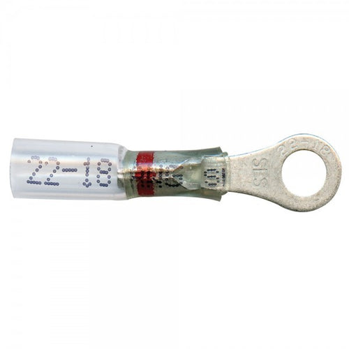 Grote Crystal Clear Heat Shrink Ring, 22-18 Ga, #10, Pk 15