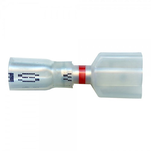 Grote Crystal Clear Heat Shrink Male Discon., 22-18 Ga, .250", Pk 15