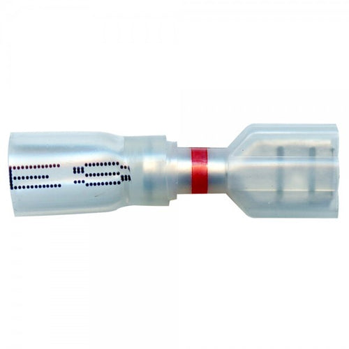 Grote Crystal Clear Heat Shrink Female Discon., 22-18 Ga, .250", Pk 15