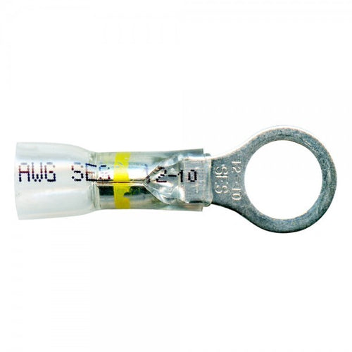 Grote Crystal Clear Heat Shrink Ring, 12-10 Ga, 3/8", Pk 15