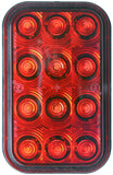 Peterson Rectangular Lumen X ® AMP Stop Turn Tail Led Light Red 12-24V