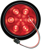 4" Red stop/turn/tail light kit with grommet and plug, PL-3 connection