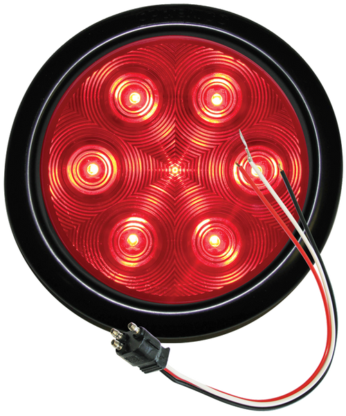 Red stop/turn/tail light kit with A45GB grommet and A45PB plug, PL-3 connection