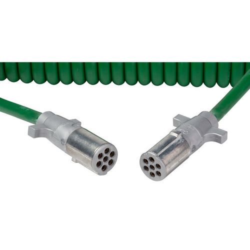 Grote UltraLink™ ABS Power Cords 12' w/12" Lead, Coiled Plug / Socket #: 7
