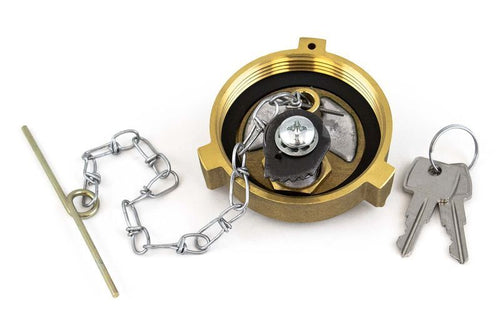 Tramec 2" Brass Fuel Cap, Vented, Locking