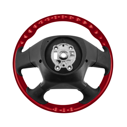 18" YourGrip Wood Candy Color Steering Wheel For 2018-2026 Freightliner Cascadia-Candy Red