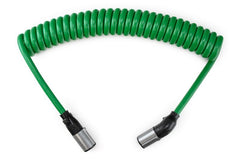 Sonogrip ABS Cable - 15ft Coiled, 12" Leads, Straight/Angled Zinc Plugs