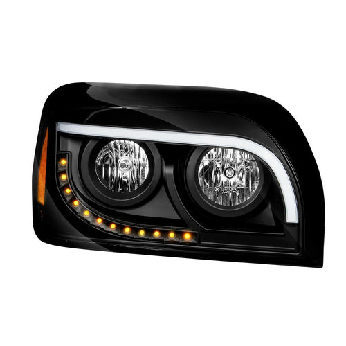 Headlight Fits Freightliner Century 1996-2010 Black Passenger Side