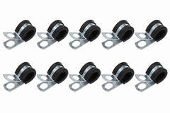 Grote Rubber Insulated Steel Clamp Black 5/8" 10 Pk
