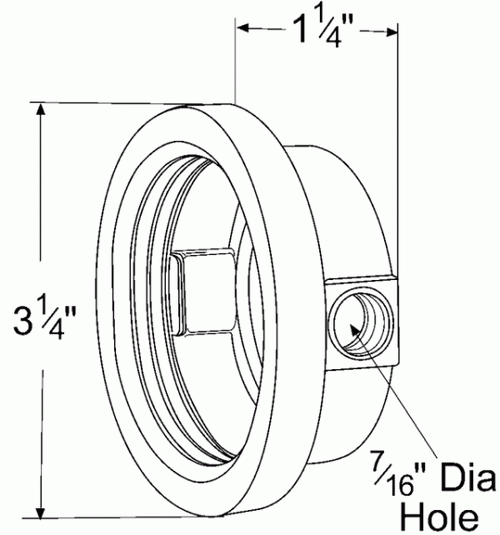Grote 2 25/32" Hole Grommets Open Grommet