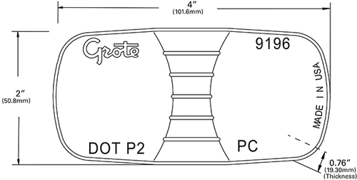 Grote Clearance Marker Replacement Lenses Red