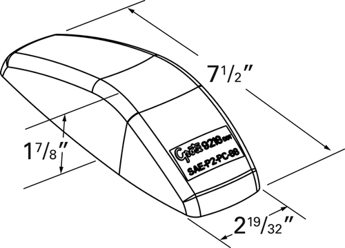 Grote Small Aerodynamic Cab Lens, Amber