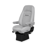 Seat Bostrom, LO-Pro  Air Suspension, Drape, Hi-Back. Air Lumbar, Duak Armrests, Grey, Ultra Leather
