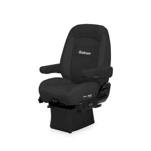 Seat Bostrom, Lo-Pro Ride 910 Air Suspension, Mid - Back,  Air Lumbar, Dual Armrests , Color Black, Ultra Leather