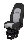 Bostrom Seat, Black / Grey Ultra Leather, HIPRO - 915, Bellows, Hi-Back, No Armrest