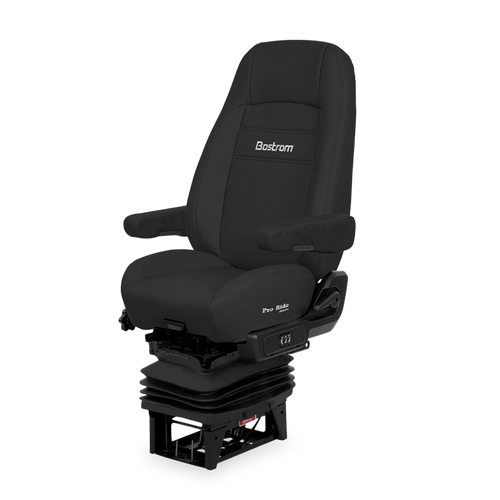 Seat Bostrom, Color Black, Ultra Leather , Hi Pro - 915, Bellows, Dual 16" ARMRESTS, Hi-Back