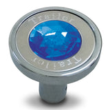 Grand General Blue Trailer Pin Hole Style Air Control Knob With Crystal on Top