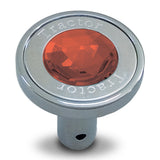 Grand General Red Tractor Pin Hole Style Air Control Knob with Crystal on Top