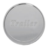 Stick-On Plate Only Trailer Stainless Steel for Knob