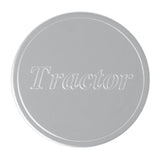 Stick-On Plate Only Tractor Stainless Steel