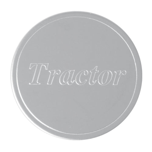 Stick-On Plate Only Tractor Stainless Steel