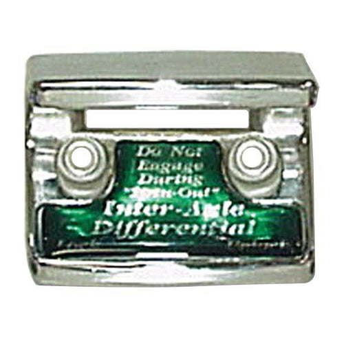 Chrome Plastic Switch Guard W/Green Axle Differential fits Freightliner