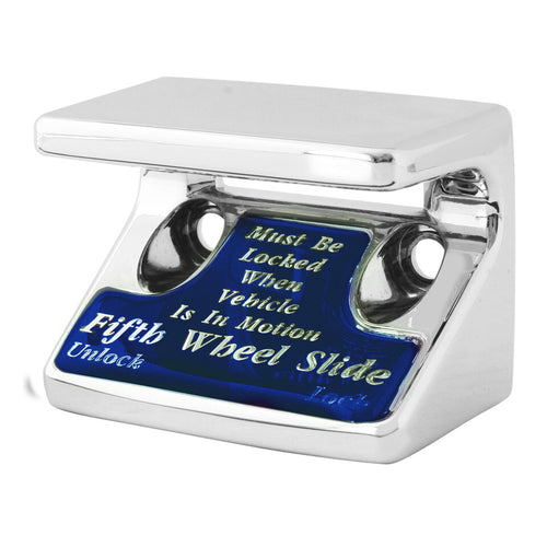 Chrome Plastic Switch Guard W/Blue 5Th Wheel