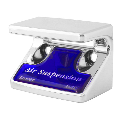 Chrome Plastic Switch Guard W/Blue Air Suspension