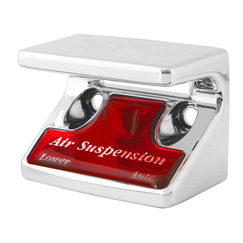 Chrome Plastic Switch Guard W/Red Air Suspension fits Freightliner