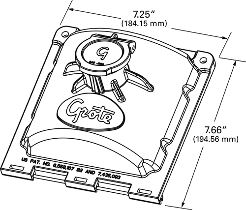 Grote Ultra Nose Boxes® Nose Box Front Cover - Solid Pin