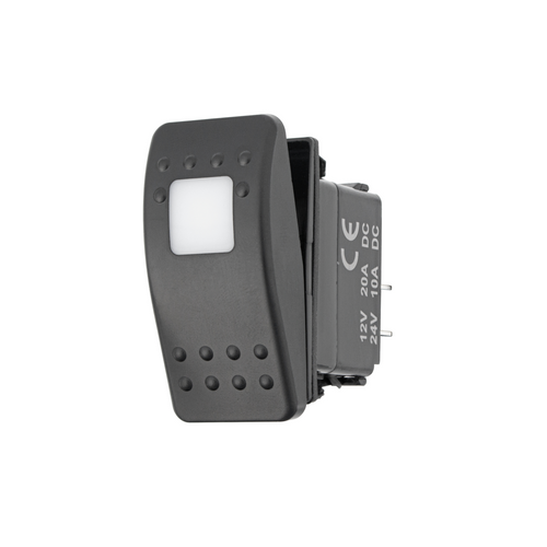 Red LED SPST On/Off Rocker Switch (Carling Style) 1 Pc