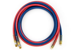 3/8" X 12' Blue & Red Jumper Hose with 1/2" FITTINGS Set
