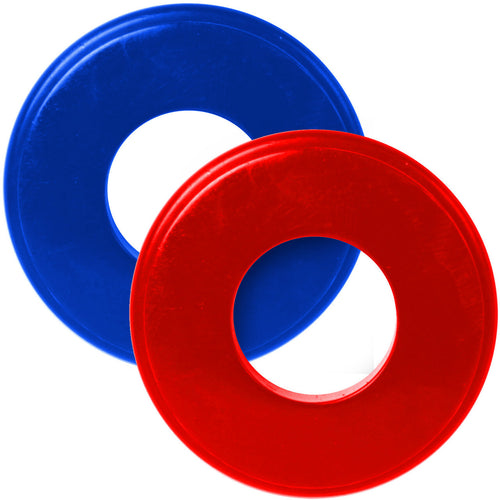 Grand General Glad Hand Seal Blue & Red Double Lip Sold by Set of 2
