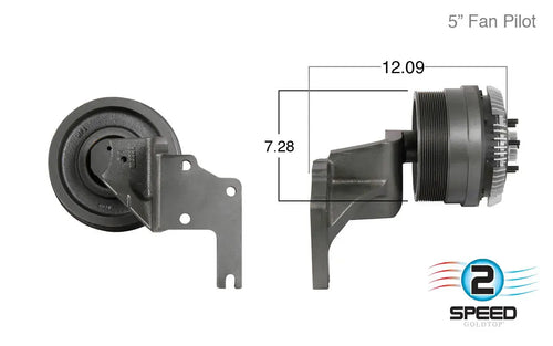 Kit Masters 2-Speed Cummins ISX 15 Fan Clutch Fits Kenworth W900B, W900L, Peterbilt 388, 367,