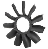 Horton HS11 - 32'', 11 Blade Nylon Fan Mounting Disc 1.52 Back Tip of Blade 2.10 Pilot 10.55
