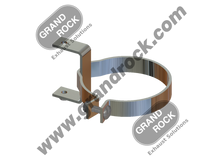 5" Stack Slide Mount Bracket 3" Wide Chrome Fits Kenworth & Peterbilt Right Side