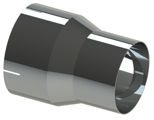 Lincoln Chrome 7” ID Reduced to 5” OD Adapter 12.8" L