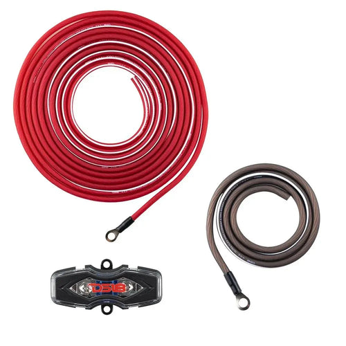 DS18 8-GA CCA Amplifier Installation Kit - RED