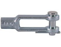 B27086A38ZY 1/2 Inch Clevis with Pin and Cotter Pin Kit-Zinc Plated